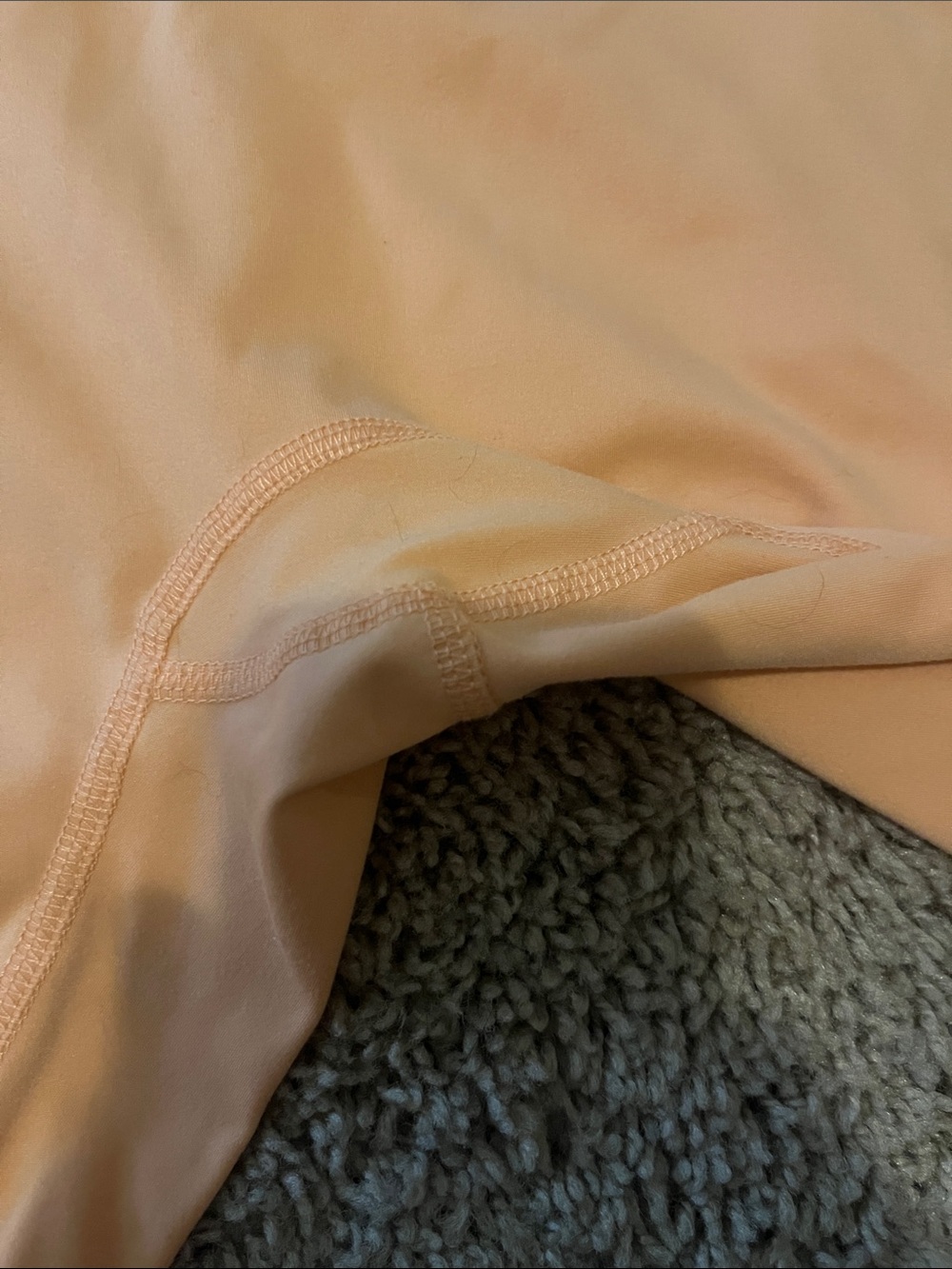 POPFLEX High-Rise Peachy Orange Bike Shorts yoga shorts small - Picture 2 of 4